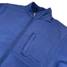 Chaps Men s Full Zip Fleece Jacket Navy Blue Large