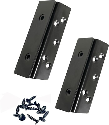 Bed Frame Hardware Bed Post Double Hook Slot Brackets Attachment Hardware, Heavy