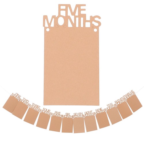 2 Sets First Year Birthday Photo Banner Baby 12 Months Photo Banner