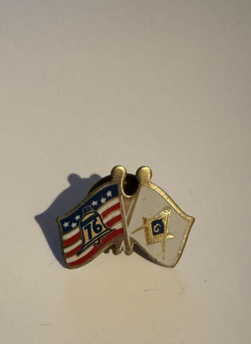 Mosonische G-Flagge USA patriotische Glocke USA Hut Revers Krawattennadel 76 - Bild 3 von 4