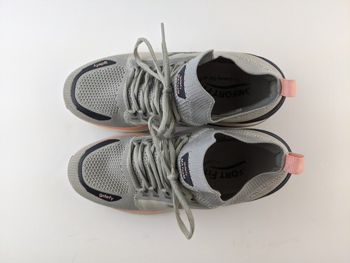 Gravity Defyer Mateem Women 8 M Gray Mesh Nubuck Sneaker Athletic Shoe Classic - Picture 3 of 13