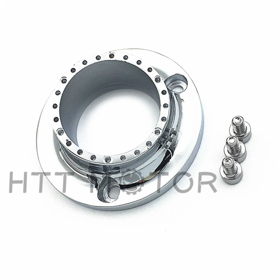 Silenciador de punta de escape cromada toma de corriente para Yamaha Bruin 350 Grizzly 350 660 ATV Foto 2 de 4