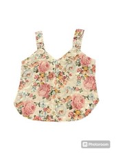 Vintage Circa 2000 Made In The USA Floral Tank Top Sz L
