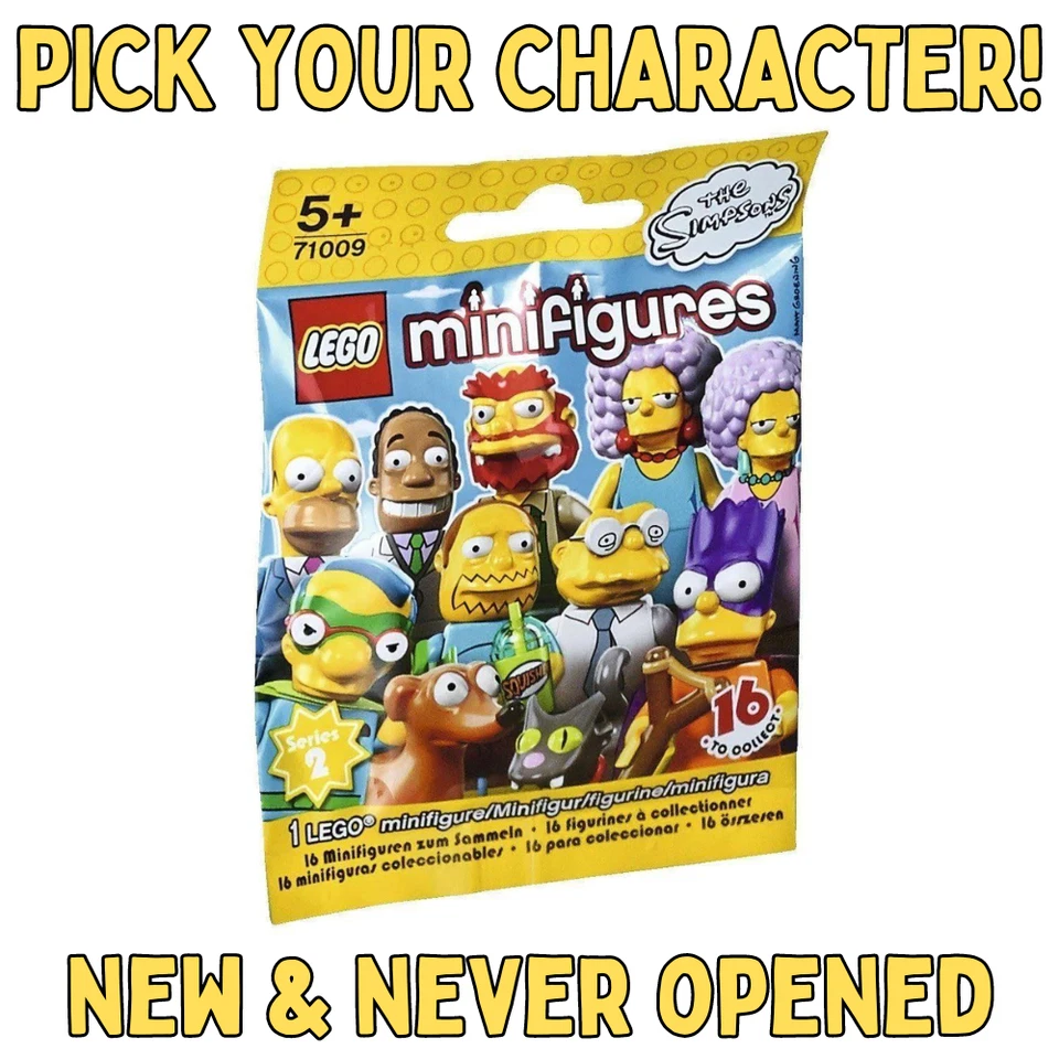 YOU PICK! New Sealed LEGO Simpsons Minifigures Series 2 71009  Stocking Stuffer - image 2 of 2
