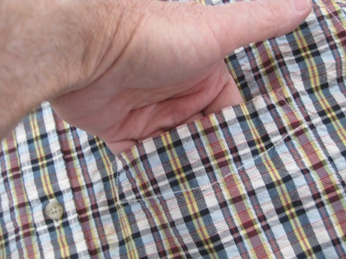 Eddie Bauer Men's Shirt Short Sleeve Woven Classic Fit Seersucker - Picture 6 of 12