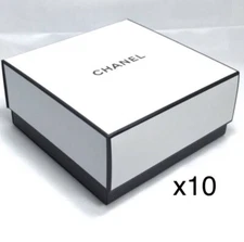 Lot of 10 Authentic CHANEL Square Empty Gift Box Container 8.5"x8.5"x3.75"