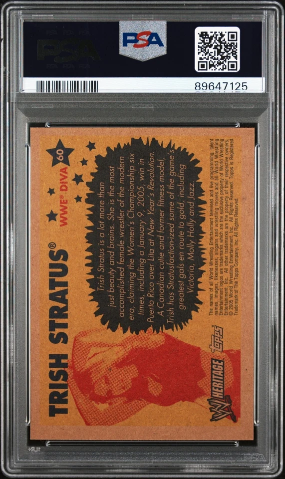 Trish Stratus 2018 WWE Legends PSA 10 GEMA COMO NUEVA Y 2005 Heritage PSA 9 ¡Ambos Pop 1! Foto 4 de 4
