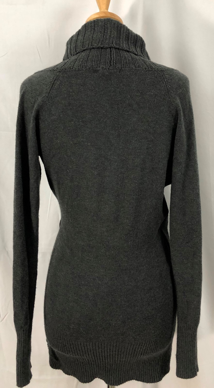Cache Womens Pullover Sweater Solid Gray Large Co… - image 2