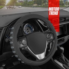 Black Gray Steering Wheel Cover For Car Truck Van Suv Universal