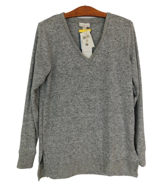 lucky brand v neck tunic sweater