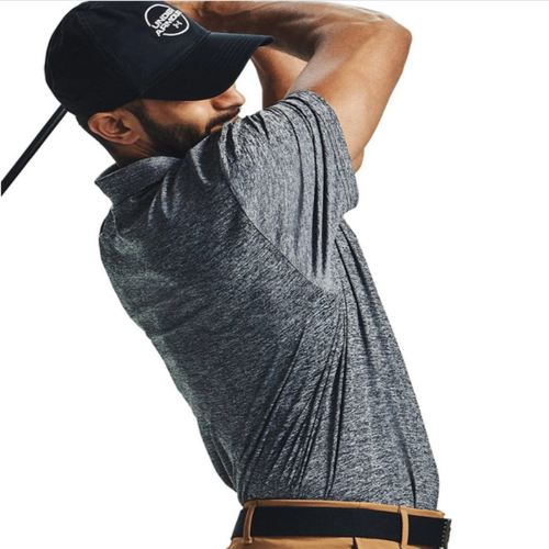 Under Armour Men's Short Sleeve Playoff 2.0 Golf Polo , Gray/Black, Sz Medium - Picture 8 of 9