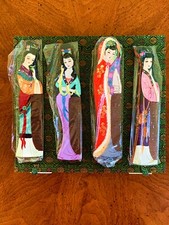 BC101-104 Handmade Natural Wooden Hair Comb Decoration Comb Fine Tooth Comb