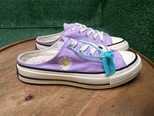 Converse Womens Chuck 70 Mule Slip On Purple Floral Canvas Shoe Size 5.5 169166C