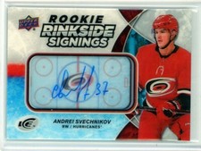 2018-19 Upper Deck Ice Rookie Rinkside Signings #RRSAS Andrei Svechnikov RC AUTO