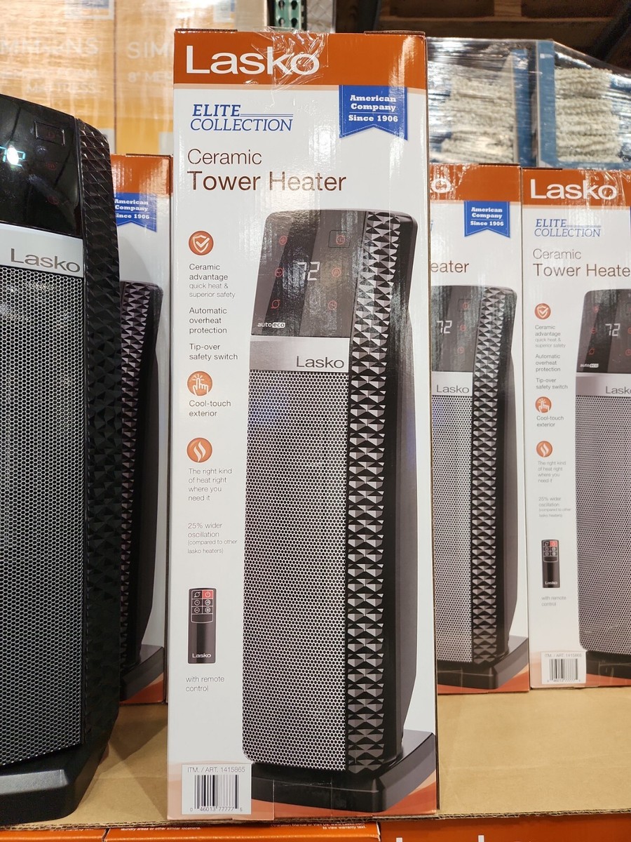 Lasko CT22445 Ceramic Tower Heater with Remote - Black 46013777775 | eBay