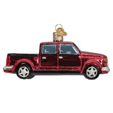Old World Christmas Pickup Truck Blown Glass Christmas Ornament 46107