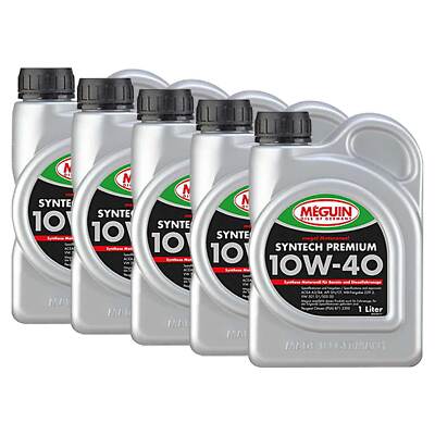 Motoröl megol Syntech Premium SAE 10W-40 Meguin 5 X 1 Liter für Mercedes Opel