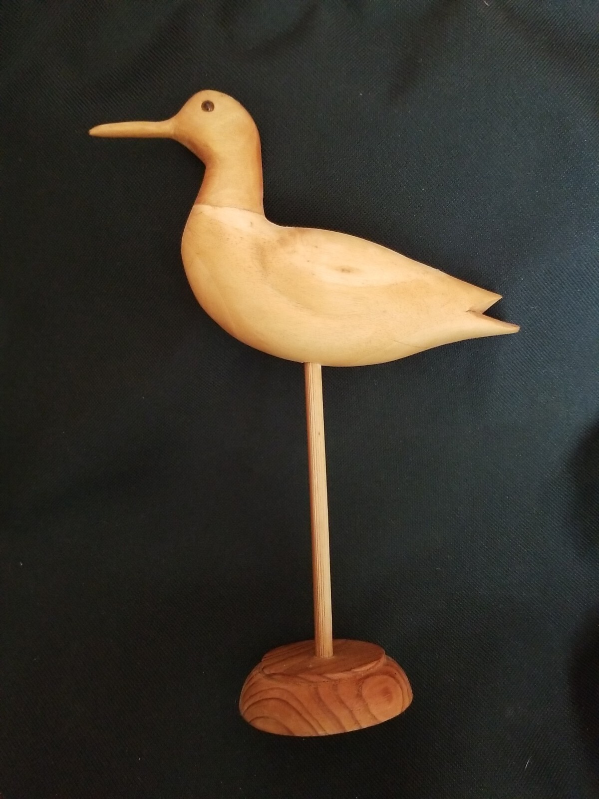 HANDCRAFTED KENT ®️ DECORATIVE WOODEN WADING SHORE BIRD SCULPTURE DECOY