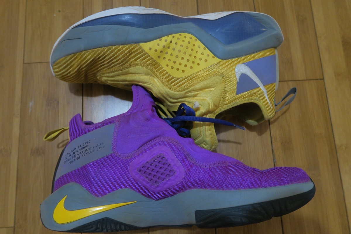 Nike Lebron Soldier 14‎ Basketball Shoes Purple Yellow CK6024-500 Men Sz 7.5 Nike LeBron Soldier 14  main image 3
