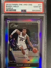 2019-20 Buddy Hield PSA 10 Panini One and One PURPLE /20 GEM MINT #47 LOW POP 1