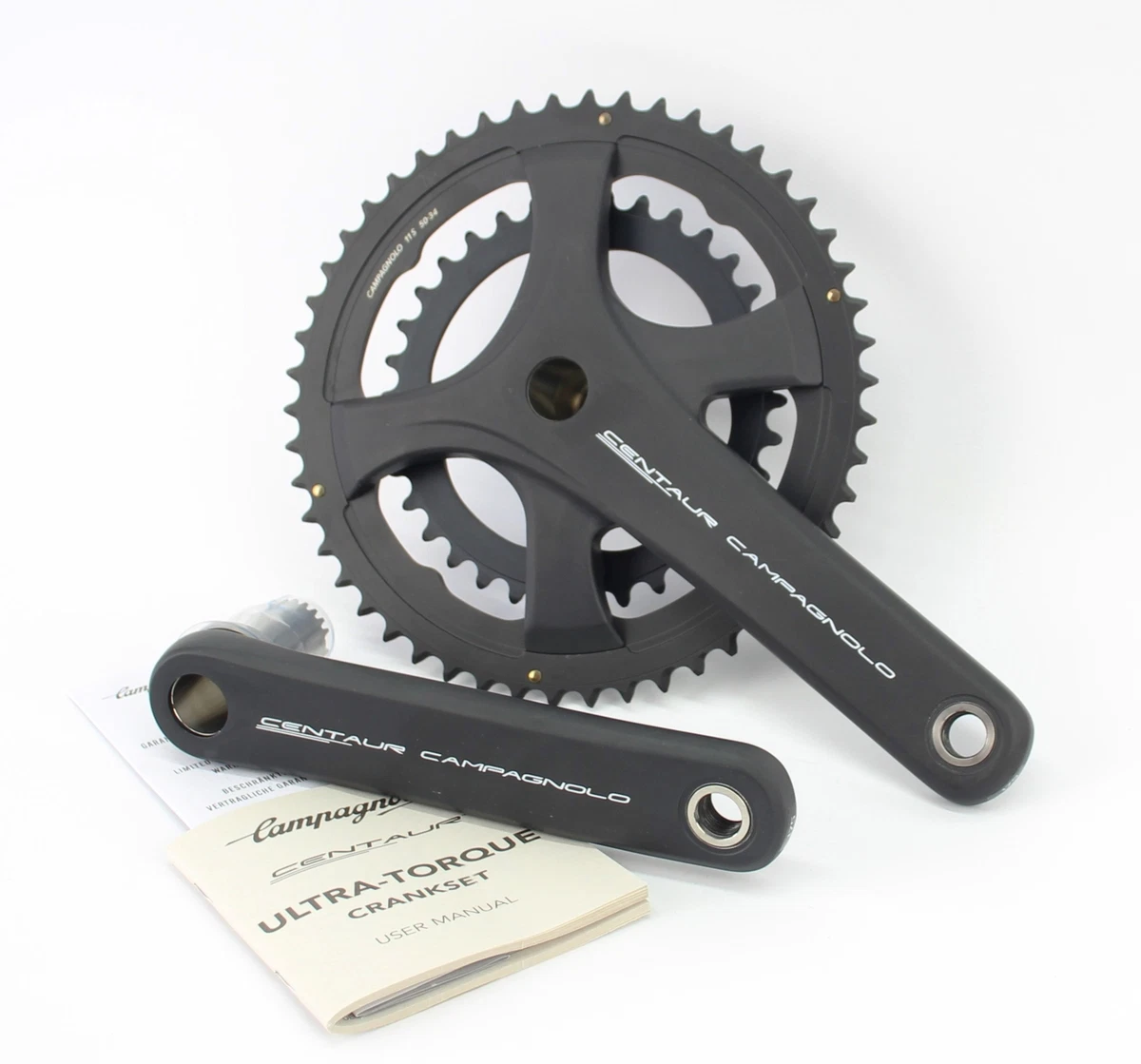 Guarnitura Campagnolo Centaur 10 Velocità 52/39 172,5 Mm, Powertorque, Nuova In Scatola, Italia