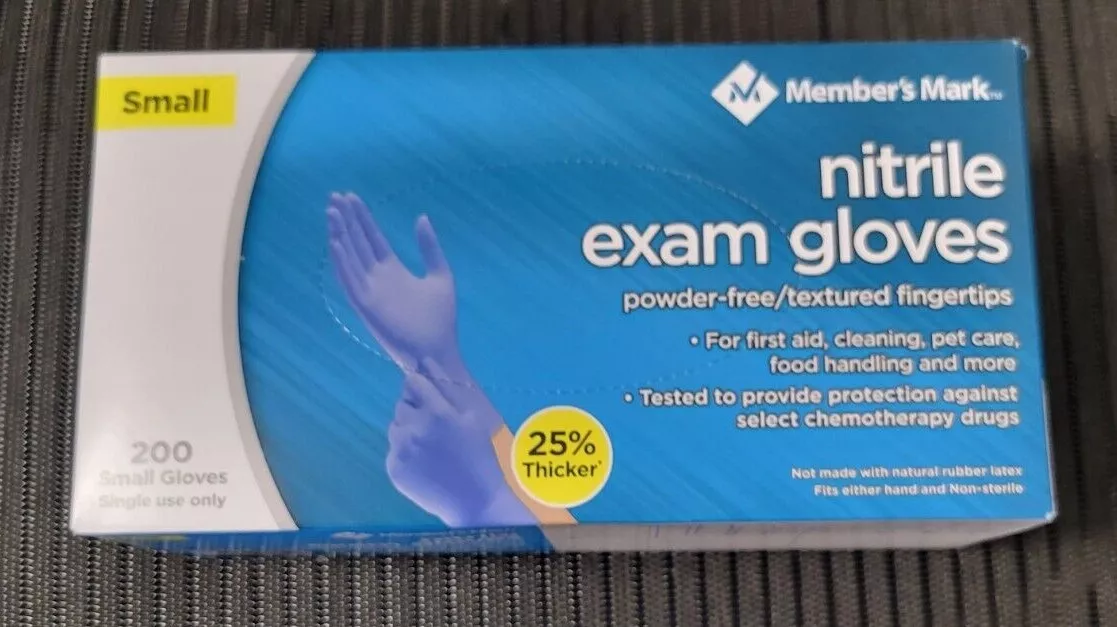 Member s Mark Small SM S Nitrile Exam Gloves 200 Count Powder Free Fresh Stock