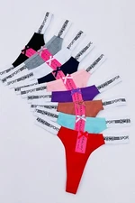 THONGS TANGAS Sports Band Lot 6 /12 Panties Underwear COTTON Lingeries HT26 S-XL