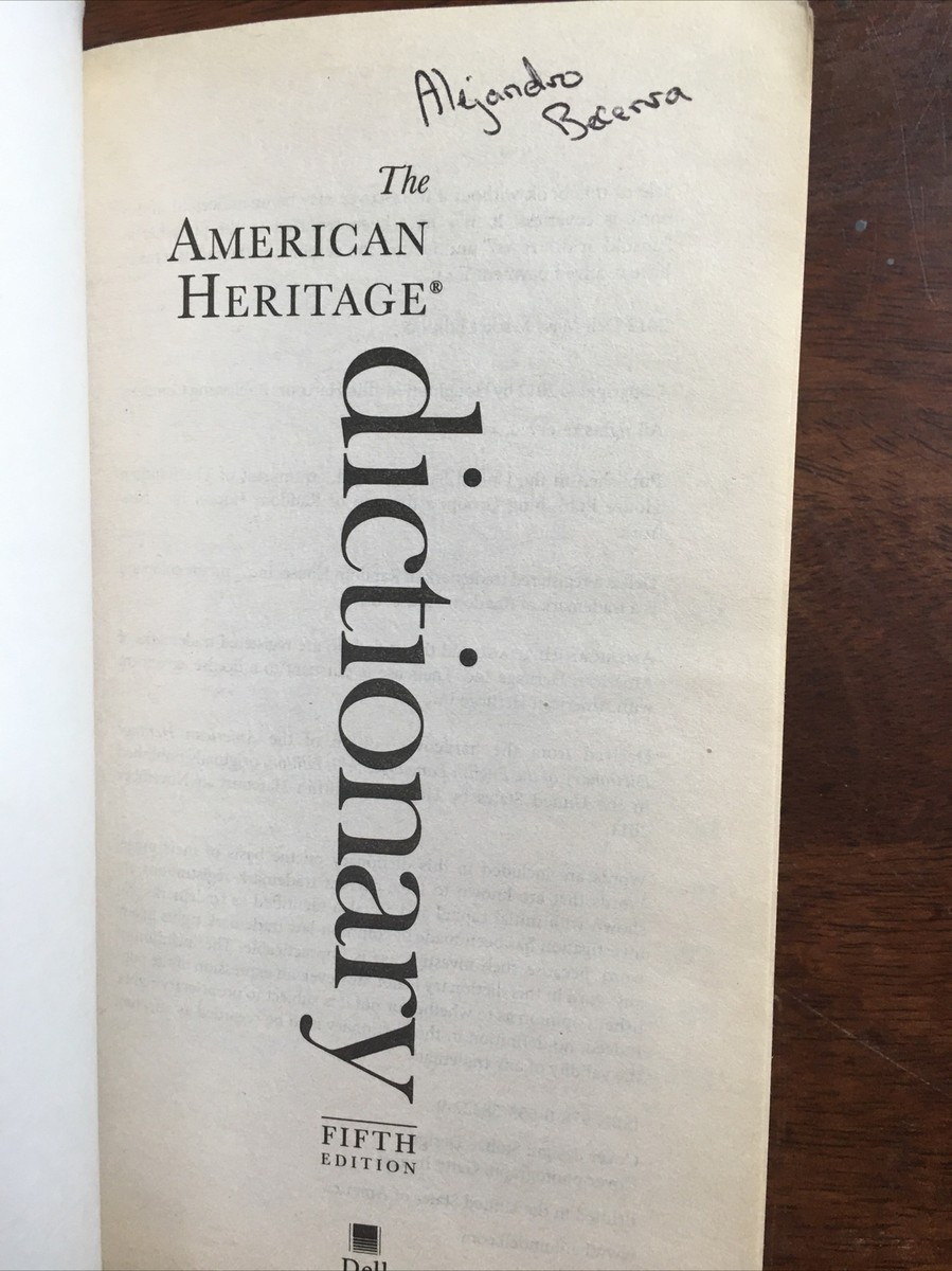 The American Heritage Dictionary: 2012 Dell Mass Market Edition