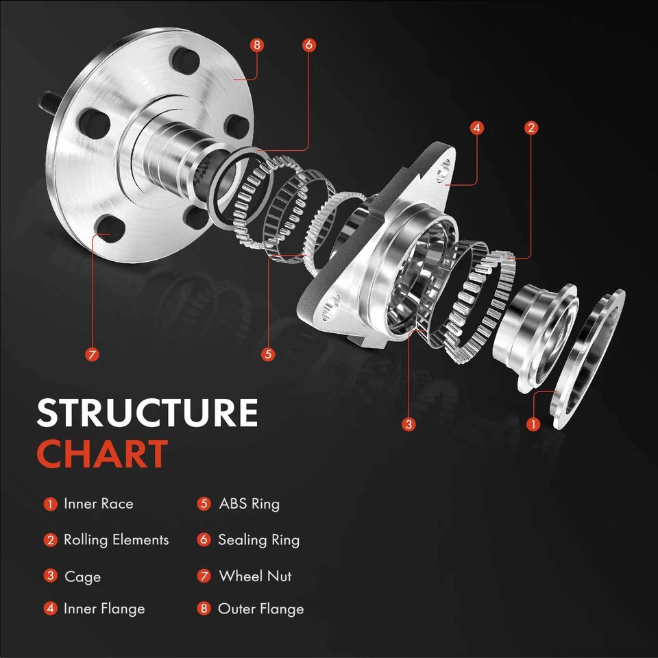2x Front LH &RH Wheel Bearing Hub Assembly for BMW 228i xDrive 320i xDrive AWD - Image 3 of 4