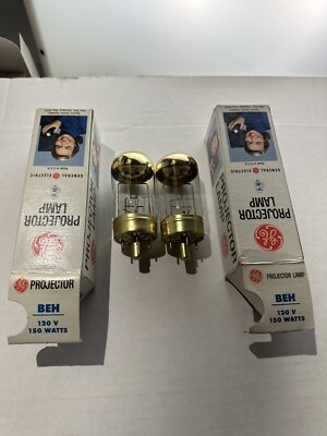 BEH  ''2-pack''  projector lamp projection light bulb 120v 150w, G.E. brand