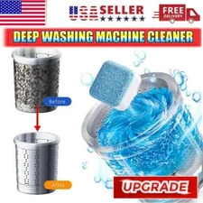 24-6Pcs Washing Machine Cleaner Washer Deep Solid Cleaning Effervescent Tablets