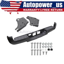 Powdercoated Black Rear Step Bumper Assembly For Toyota Tacoma 2016 2017-2023
