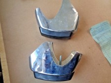 Fiat 1300 1500 124 125 850 127 128 Chrom Horn Stoßstangenhorn NEU Orig. SET