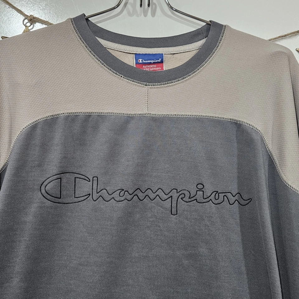 Champion Mens Vintage Hockey Jersey Size Large Spell Out Skater Grunge Gorpcore - Image 4 of 4