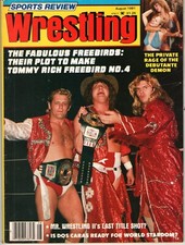SPORTS REVIEW WRESTLING AUGUST 1981 FREEBIRDS MASCARAS TERRY GORDY HARLEY RACE