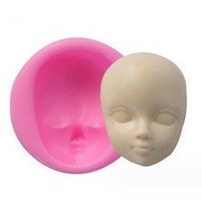 Silikon Baby Gesicht Form DIY Handwerk Puppe Modell handgemachte menschliche