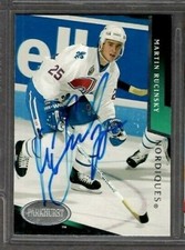  1993 Parkhurst #170 Martin Rucinsky Nordiques Signed Autograph (R29) TPD34
