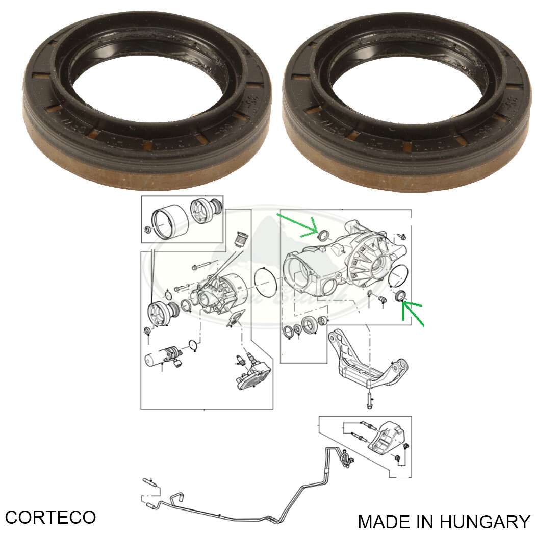 LAND ROVER REAR DIFFERENTIAL DRIVESHAFT SEALx2 RANGE EVOQUE LR2 ...
