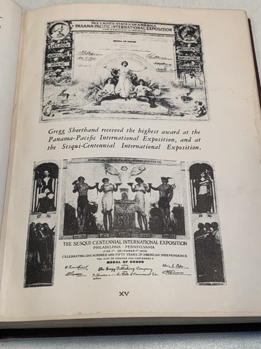 1929 Gregg Shorthand Book Anniversary Edition by John Gregg Gregg Publishing Co - Picture 2 of 10