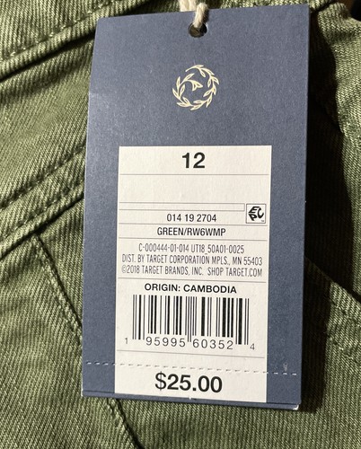 Pantaloncini jeans universali filo taglia 12/31R pantaloncini midi alti/verdi/a-line NUOVI - Foto 8 di 11