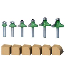  TCT Round Over Router Bit Bearing Guided Cutter 8mm Shank utting Kitchen Cutter