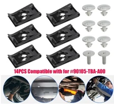 Lower Engine Cover Pin Screws Bolts Set For Honda Accord Civic CRV 90674-TY2-A01