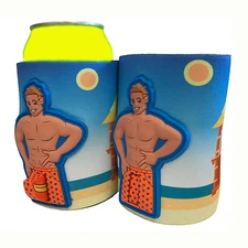 My Pen is Huge Can Koozie Huggie Adult Novelty Gag Gift Dick Cooler Brown Hair