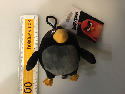 Angry Birds Film Stofftier Plüschtier 6 Zoll Taschenclips offizieller Schlüsselanhänger. film NEU