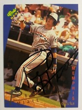 PHIL HIATT MEMPHIS CHICKS 1993 CLASSIC GOLD #25 SIGNED BASEBALL CARD