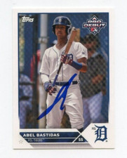 ABEL BASTIDAS SIGNED 2023 TOPPS PRO DEBUT BASEBALL CARD AUTO