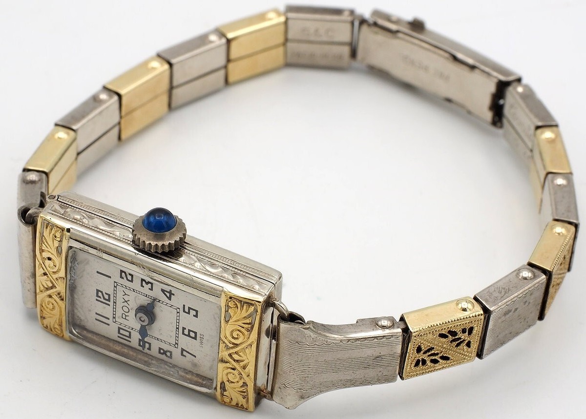 Vintage Art Deco ROXY Watch. 14K Case. 15J. Swiss. Runs 