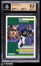 Ed McCaffrey RC BGS 9.5: 1991 Pinnacle Rookie Card #332 POP 9