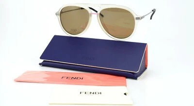 Lunettes de soleil FENDI FF 0011/S 58-16 145 métal Optyl Pilot fantaisie unis... - Photo 1/4