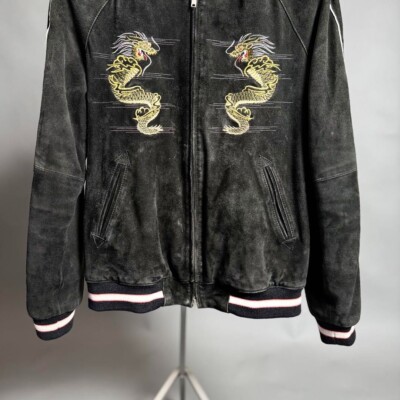 Sukajan】COVERT suede leather SOUVENIR JKT 46 black | eBay